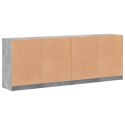 Biblioteczka z drzwiczkami, szarość betonu, 204x37x75 cm Lumarko!