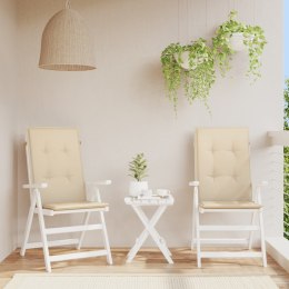 Poduszki na krzesła ogrodowe, 2 szt., beżowe, 120x50x3 cm Lumarko!