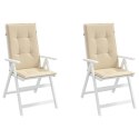 Poduszki na krzesła ogrodowe, 2 szt., beżowe, 120x50x3 cm Lumarko!