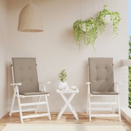Poduszki na krzesła ogrodowe, 2 szt., taupe, 120x50x3 cm Lumarko!