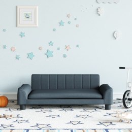 Sofa dla dzieci, ciemnoszara, 90x53x30 cm, obita tkaniną Lumarko!