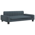 Sofa dla dzieci, ciemnoszara, 90x53x30 cm, obita tkaniną Lumarko!
