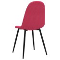 Krzesła stołowe, 2 szt., winna czerwień, obite aksamitem Lumarko!