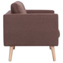 3-osobowa sofa tapicerowana tkaniną, brązowa Lumarko!