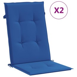 Poduszki na krzesła ogrodowe, 2 szt., niebieskie, 120x50x3 cm Lumarko!