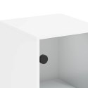 Szafka ze szklanymi drzwiami, biała, 35x37x100 cm Lumarko!
