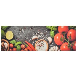 Dywanik kuchenny, wzór w warzywa, 60x180 cm, aksamit Lumarko!