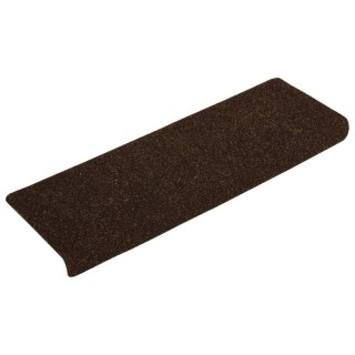 Nakładki na schody, 15 szt., igłowane, 65x21x4 cm, brązowe Lumarko!