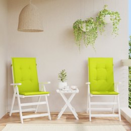 Poduszki na krzesła ogrodowe, 2 szt., jasnozielone, 120x50x3 cm Lumarko!