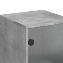 Szafka ze szklanymi drzwiami, szarość betonu, 35x37x100 cm Lumarko!