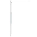 Ścianka prysznicowa, biała, 80x195 cm, przezroczyste szkło ESG Lumarko!