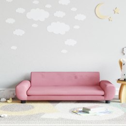 Sofa dla dzieci, różowa, 100x54x33 cm, aksamit Lumarko!