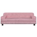 Sofa dla dzieci, różowa, 90x53x30 cm, aksamit Lumarko!