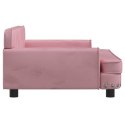 Sofa dla dzieci, różowa, 90x53x30 cm, aksamit Lumarko!