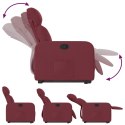Podnoszony fotel rozkładany, winna czerwień, obity tkaniną Lumarko!