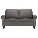 2-osobowa sofa, szary, 120 cm, sztuczna skóra Lumarko!