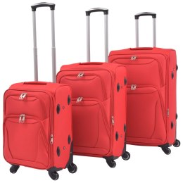 3-częściowy komplet walizek podróżnych, czerwony Lumarko!
