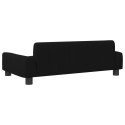 Sofa dla dzieci, czarna, 90x53x30 cm, obita tkaniną Lumarko!