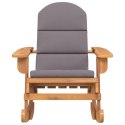 Fotel bujany Adirondack z poduszkami, lite drewno akacjowe Lumarko!