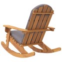 Fotel bujany Adirondack z poduszkami, lite drewno akacjowe Lumarko!