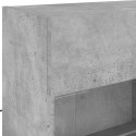 6-częściowy zestaw ściennych szafek TV z LED, szarość betonu Lumarko!