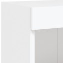 6-częściowy zestaw szafek TV z oświetleniem LED, biały Lumarko!
