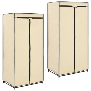 Szafy, 2 szt., kremowe, 75x50x160 cm Lumarko!