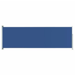 Zwijana markiza boczna na taras, 200x600 cm, niebieska Lumarko!