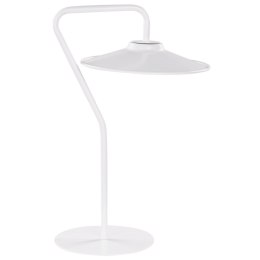 Lampa stołowa LED metalowa biała GALETTI Lumarko!