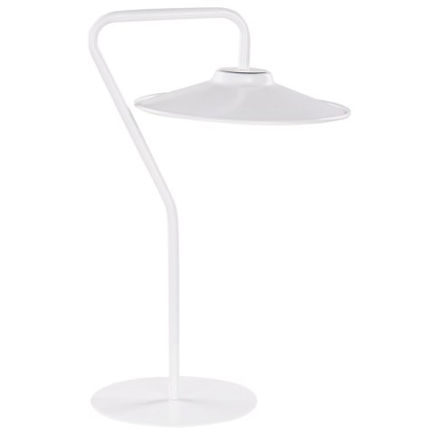Lampa stołowa LED metalowa biała GALETTI Lumarko!
