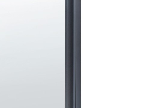 Metalowe lustro ścienne 45 x 145 cm czarne JARNAGES