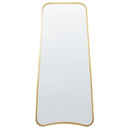 Metalowe lustro ścienne 58 x 122 cm złote LEVET Lumarko!