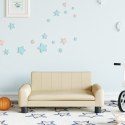 Sofa dla dzieci, kremowa, 70x45x30 cm, obita tkaniną Lumarko!
