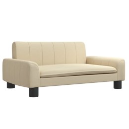 Sofa dla dzieci, kremowa, 70x45x30 cm, obita tkaniną Lumarko!