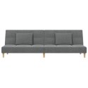 2-osobowa kanapa, 2 poduszki, ciemnoszara, tapicerowana tkaniną Lumarko!