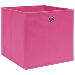 Pudełka, 4 szt., różowe, 32x32x32 cm, tkanina Lumarko!