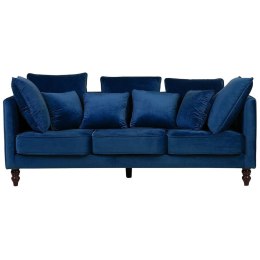 Sofa 3-osobowa welurowa niebieska FENSTAD Lumarko!