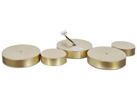 Lampa sufitowa LED 5-punktowa metalowa złota LUGA