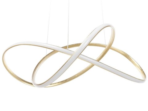 Lampa wisząca LED metalowa złota TUMEN