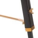 Lampa podłogowa na trójnogu, czarno-złota, drewno, 141 cm Lumarko!