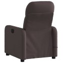 Rozkładany fotel masujący, elektryczny, ciemny brąz, tkanina Lumarko!