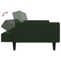 2-osobowa kanapa, ciemnozielona, tapicerowana aksamitem Lumarko!