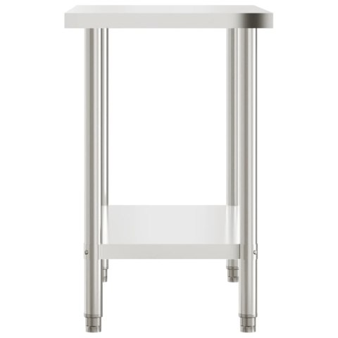 Kuchenny stół roboczy, 110x55x85 cm, stal nierdzewna Lumarko!