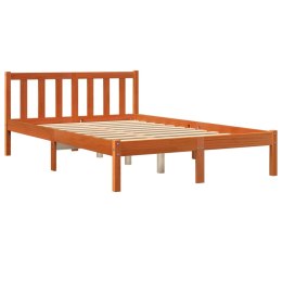 Rama łóżka, woskowy brąz, 135x190 cm, lite drewno sosnowe Lumarko!