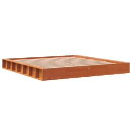 Rama łóżka, woskowy brąz, 200x200 cm, lite drewno sosnowe Lumarko!