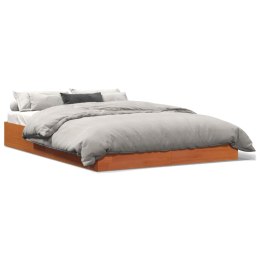 Rama łóżka, woskowy brąz, 140x200 cm, lite drewno sosnowe Lumarko!