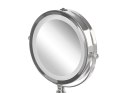 Lusterko kosmetyczne LED ø 18 cm srebrne CLAIRA Lumarko!