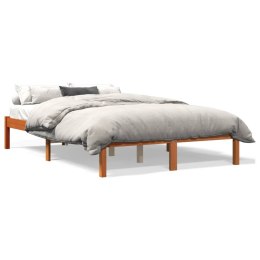 Rama łóżka, woskowy brąz, 140x200 cm, lite drewno sosnowe Lumarko!