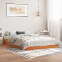 Rama łóżka, woskowy brąz, 150x200 cm, lite drewno sosnowe Lumarko!