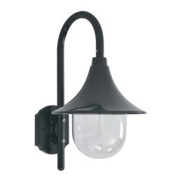 Ścienna lampa ogrodowa, 42 cm, E27, aluminiowa, ciemnozielona Lumarko!